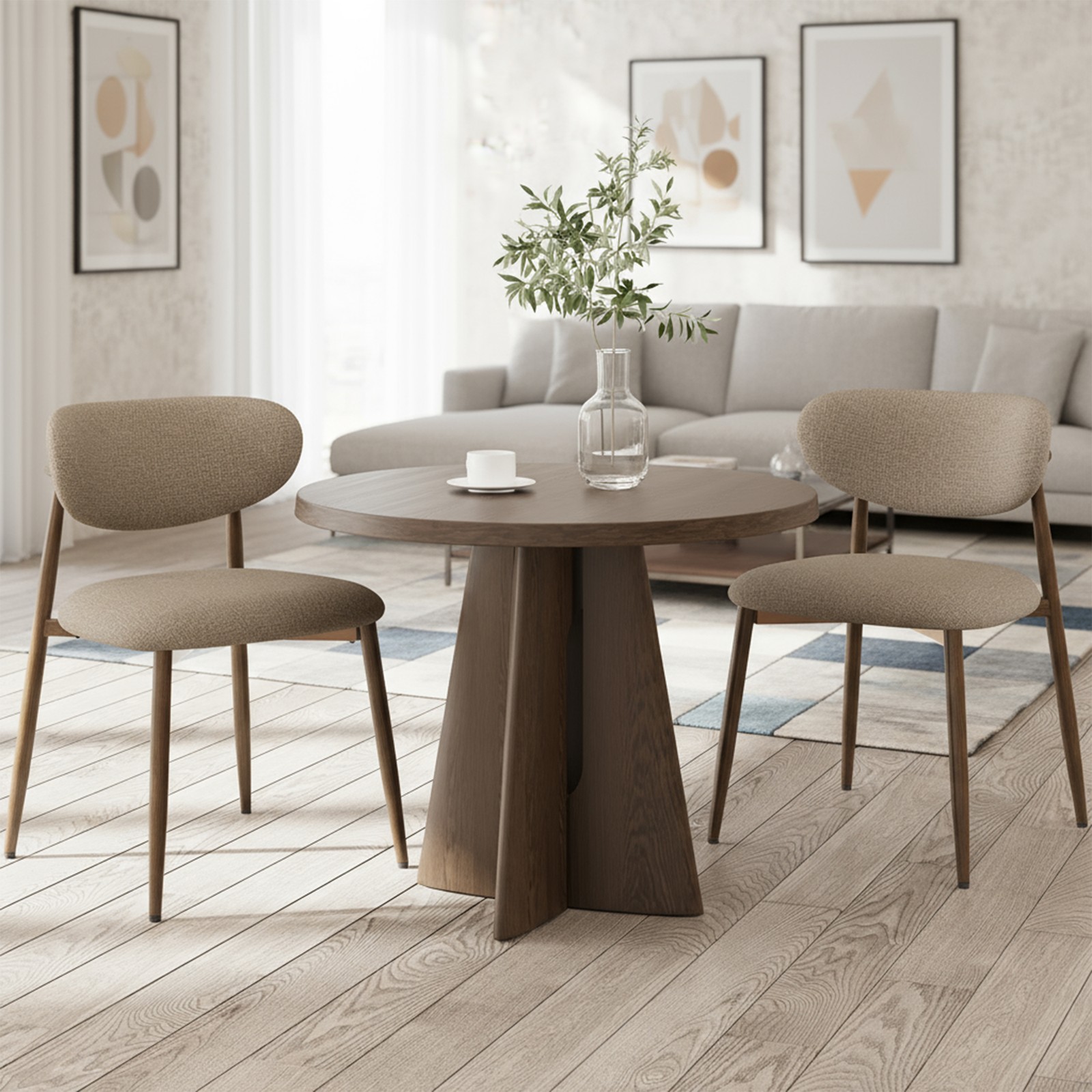 S Set Of 2, Upholstered Kitchen Chairs  For Home And Restaurant
