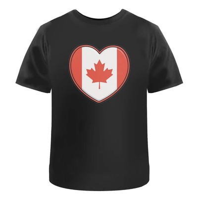 Unisex T-Shirt ''Canada Flag Heart'' - 100% Baumwolle (S-XXL) (TA039625)