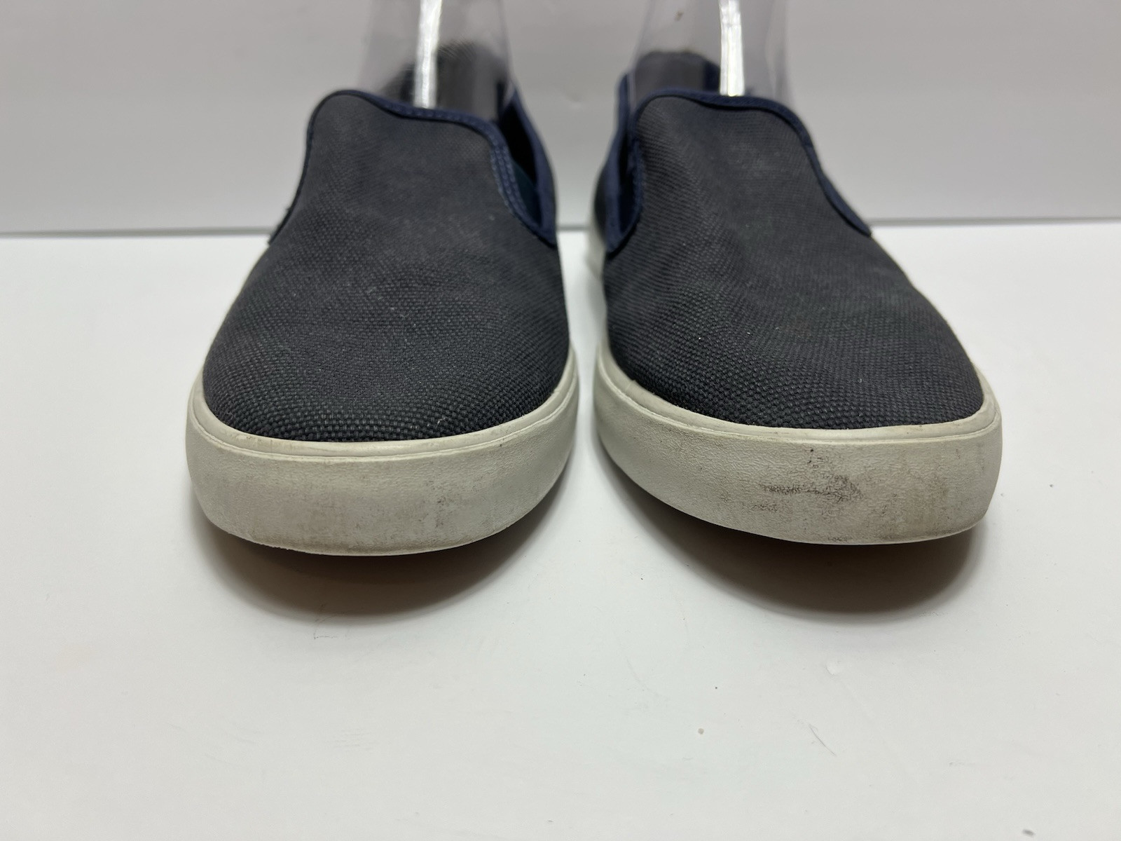 SAOLA Sneaker Stealth Uomo Taglia 10.5 Blu Johnny O Tessuto Slip On Suola Gomma Tela