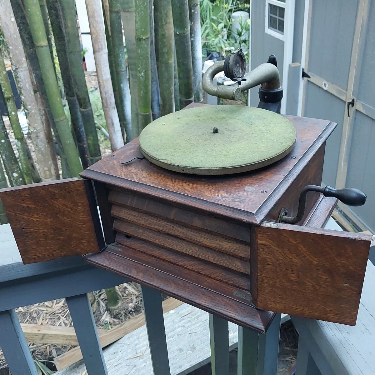 古董维克多电唱机| eBay