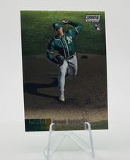 2020 Stadium Club Jesus Luzardo #95 Chrome Rookie Card. rookie card picture