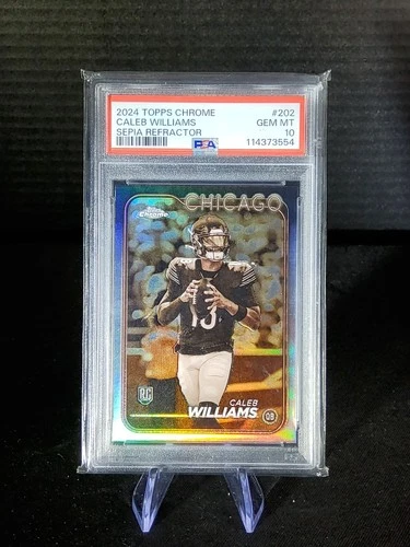 2024 Topps Chrome Caleb Williams Sepia Refractor PSA 10