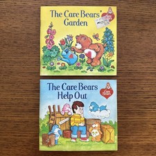Vintage Care Bears Lot Of 2 Books, Care Bears  Garden  Care Bears Help Out