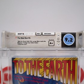 NES Nintendo TO THE EARTH - WATA GRADO 9.2 A+ NUEVO Y Sellado de F&aacute;brica con Costura en H!
