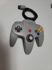 Nintendo 64 N64 Solid Grey OEM Controller Authentic Tested Working Nus-005