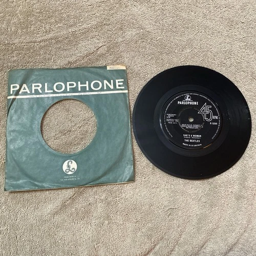 The BEATLES / 45 rpm / I Feel Fine & She's a Woman / PARLOPHONE UK Import VG+