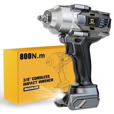 Cordless Impact Wrench Compatible with Dewalt 20V Battery, 3/8" 600Ft-lbs (80...