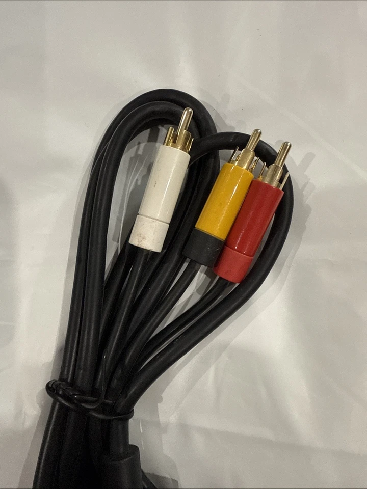 MICROSOFT XBOX 360 Slim OFFICIAL COMPOSITE AV CABLE GENUINE CONSOLE TV OEM - Image 3 of 3