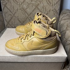 Nike Court Borough Mid 2 GS Wheat Shoes CD 7782-701 Kids Size 5Y Sneakers