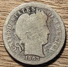 1903-O Barber Silver Dime