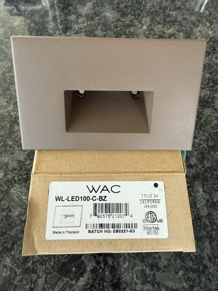 WAC Lighting WL-LED100-C LEDme 5"W LED Step and Wall Light - Bronze