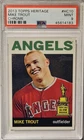 2013 Topps Heritage Mike Trout #HC10 Chrome Rookie Cup /999 LA Angels PSA 9 🔥