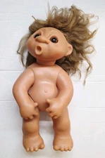 VTG 1979 Norfin Dam Troll 17" Dam Giant BROWN Haired Doll