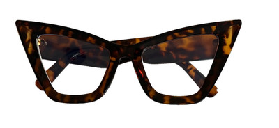 Oversized Retro Cat Eye Glasses Thick Tortoiseshell Frame Clear Lens M459 Y2K