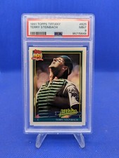 1991 Topps TIFFANY #625 Terry Steinbach Oakland Athletics PSA 9 Pop:1