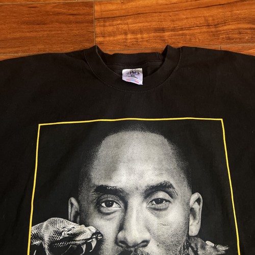 KOBE BRYANT Black Mamba Tee Men 2XL Portrait Legend Live Forever Hustle Heart - Picture 6 of 12