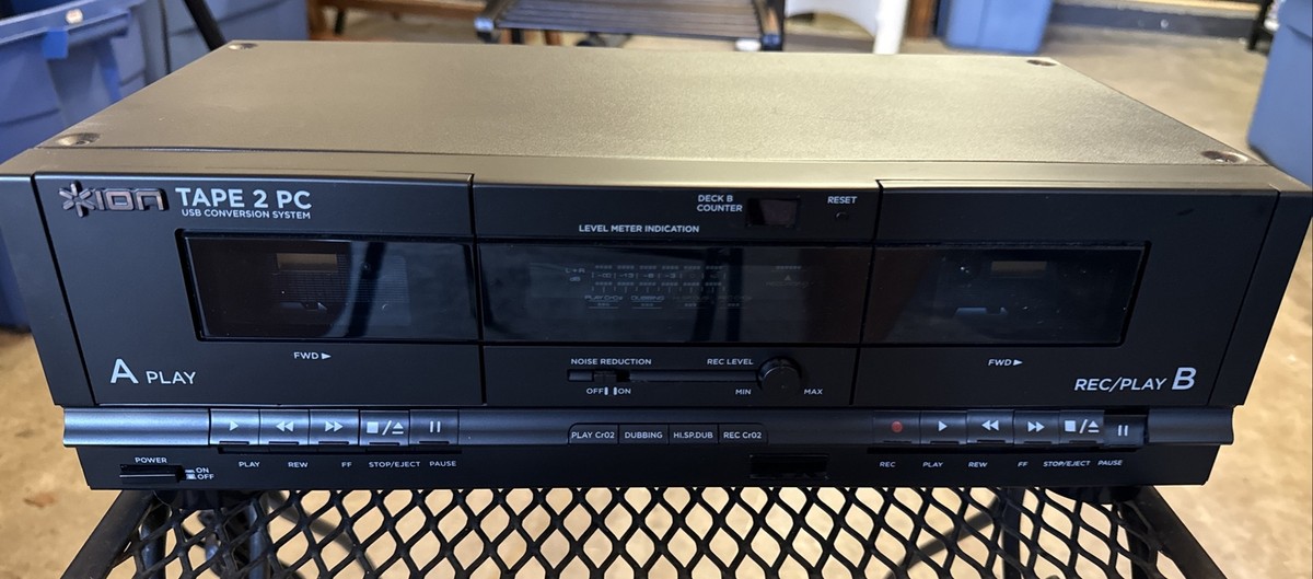 Ion Tape2PC USB カセットデッキ ダブルカセット ION Tape 2 PC Dual Cassette Deck- Analog Digital Player