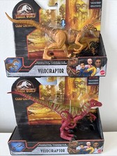 Jurassic World Camp Cretaceous Savage Strike Velociraptor Dinosaur Lot Red