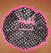 NWOT Dotted Girls Dance Costume Black White child sz 4C Wolff Fording