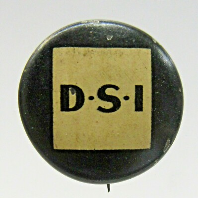 1930's D-S-I (unknown) small 1/2'' pinback button ^