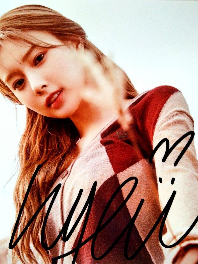 セール中…カン・へウォン直筆サイン入り2Lサイズ写真…IZ*ONEの元メンバー… Kang Hye Won Autographed 2L Size Photo Former Member Of