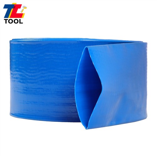 3" x 25 ft Pool Backwash Hose Blue PVC Lay Flat Water Discharge Pump Hoses - Picture 16 of 21