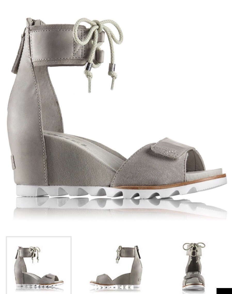 Super Comfy! Sorel Joanie Donna Joanie Sorel Cuff Wedge Sandals In Dove/Grey Size 8.5 NIB 95f6a6 Super Comfy! Sorel Joanie Donna Joanie Sorel Cuff Wedge Sandals In Dove/Grey Size 8.5 NIB 95f6a6