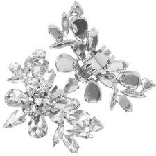 1 Pair Shoe Clips Rhinestone Shoe Charms Shoes Decorative Accessories for Women