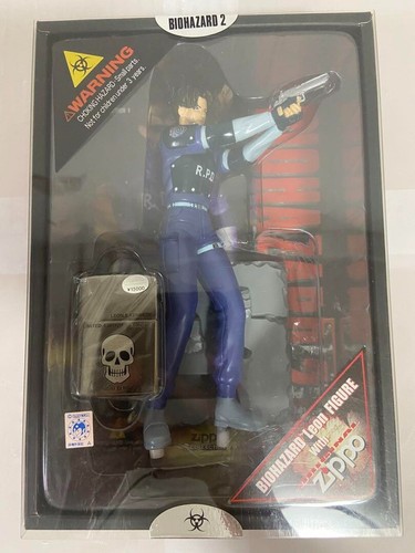 zippo biohazard Leon clair limited edition vintage 1997 Lighter Figure 2 set JP - Picture 2 of 7