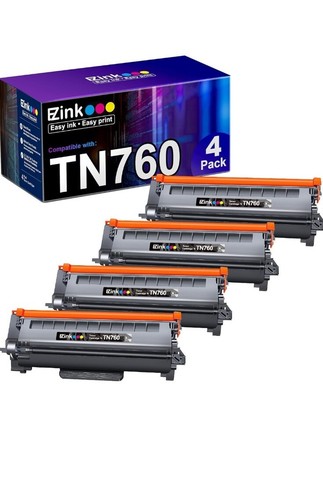 Confezione 4 Cartucce Toner Nero TN760 Inchiostro Toner Nero Per - Foto 11