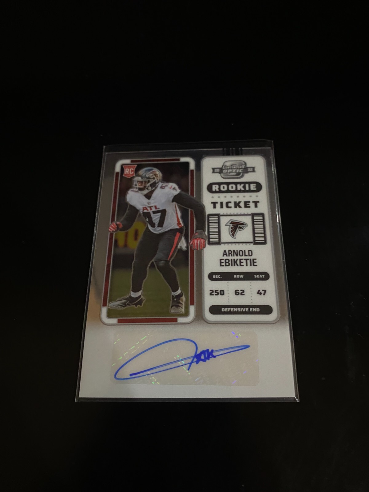 Arnold Ebiketie Panini Contenders Optic #145 Autograph