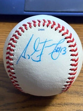 ASDRUBAL CABRERA 3 SIGNED AUTOGRAPHED OL BASEBALL!  Indians, Nationals!
