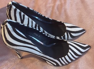 zebra high heels