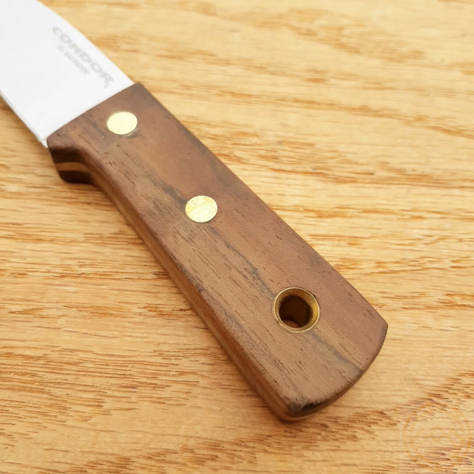 Cuchillo fijo compacto Condor Kephart 2,5" 1095HC hoja de acero mango de nogal marrón Foto 3 de 4
