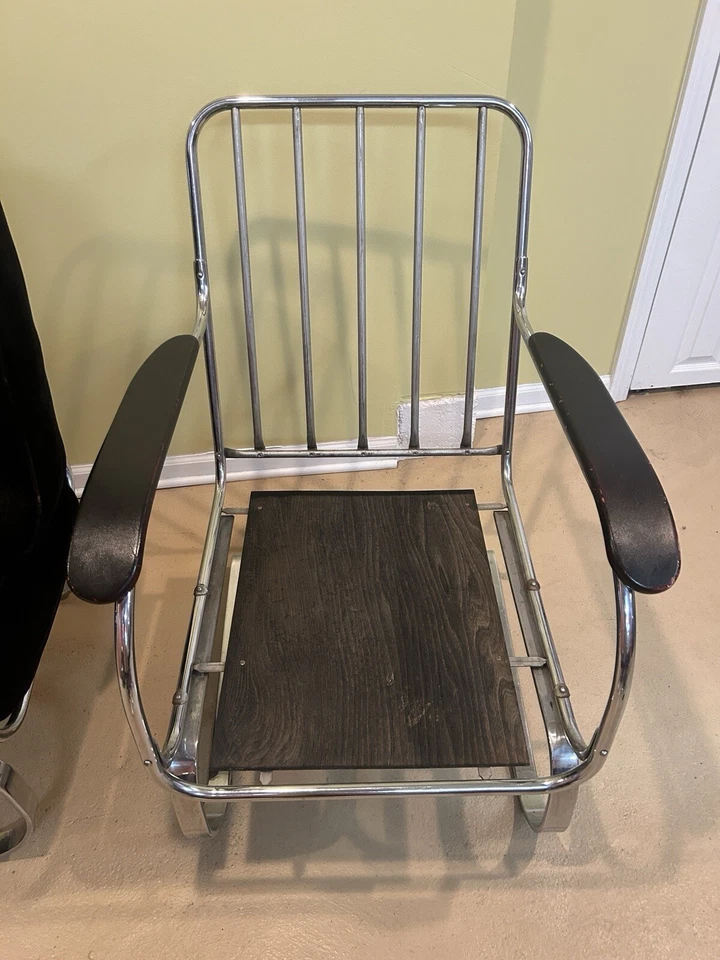 GENUINE 1930'S KEM WEBER SPRINGER CHAIR FOR LLOYD MANUFACTURING - Image 3 of 4