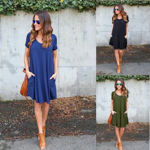 Daily Pregnancy Dress Short Sleeves 