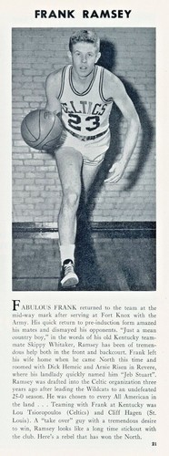 1957 Boston Celtics Playoff-Spielprogramm - Russell/Cousy - 1. Meisterschaft - Bild 9 von 9