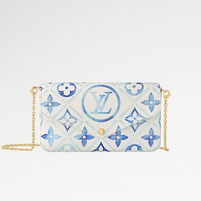 NEW! LOUIS VUITTON Félicie Pochette. Limited Edition LV By the Pool Collection