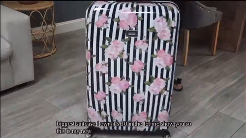 Betsey Johnson Gepäck Hardside 26" Koffer mit Spinnerrädern - Video 1 von 1