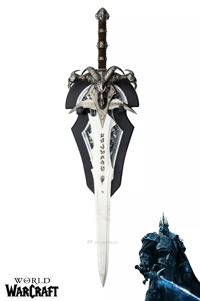 WORLD OF WARCRAFT LICH KING FROSTMOURNE SWORD REPLICA with FREE WALL PLAQUE