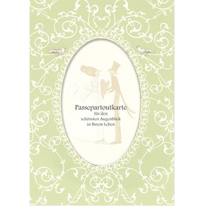 Silke Leffler Passepartout Karte Wedding Arabesque Vines And Groom Klapp Karte Ebay