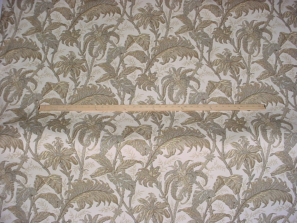 Tela de tapicería floral antigua de lino bengalí Schumacher 22663 14-1/4 años ruta de seda Foto 2 de 4