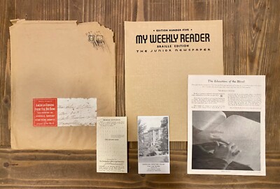 VTG My Weekly Reader Braille Edition Junior Newspaper Edition Number Five 1930s