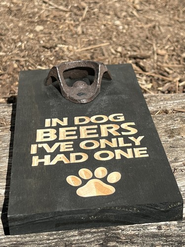 Dog Themed Beer Bottle Opener Plaque - Picture 2 of 2