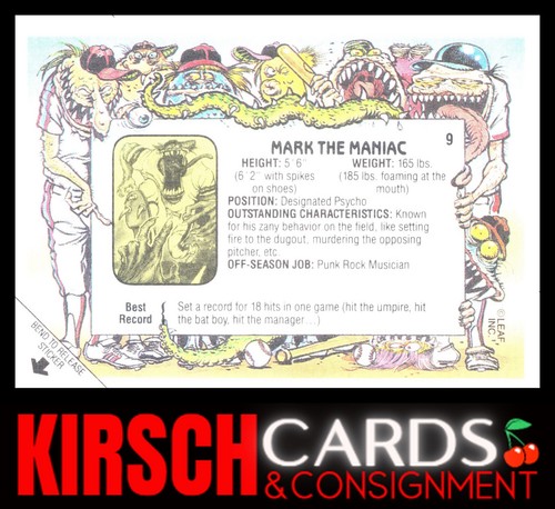 1988 Leaf Mark The Maniac Greatest Grossouts #9 - Picture 2 of 2