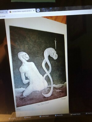  Limited Edition signed,named and numbered Print ''Voo-Doo Child'' 2/75 byG.OBRIEN