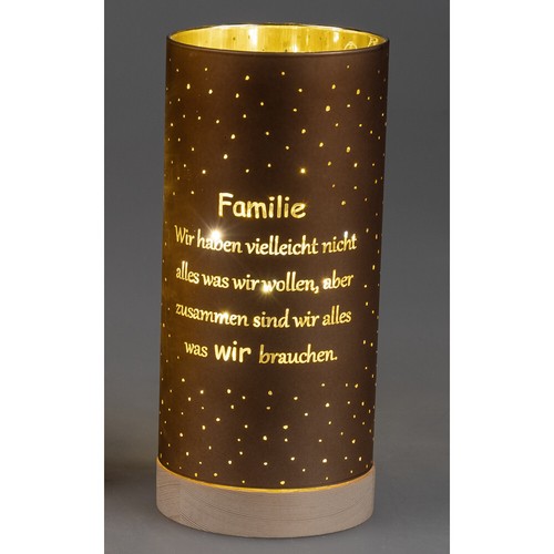 Deko-Licht o. Deko-Kugel mit Spruch LED-Licht + Dekor Glas formano Tischdeko - Bild 45 von 61