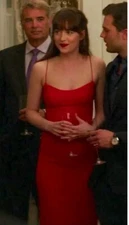 Narciso Rodriguez Red Dress Aso Anastasia Steele Size 10