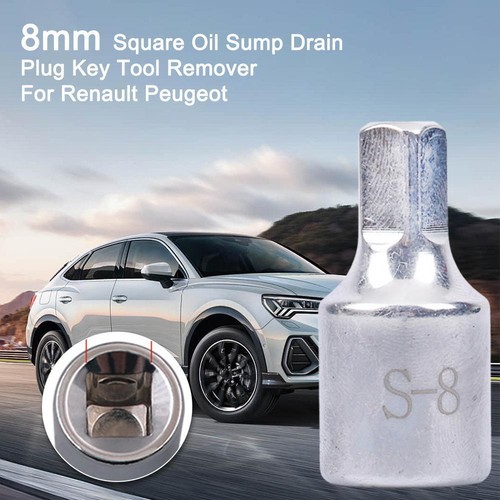 Strumento chiave rimozione tappo scarico coppa olio quadrato 8 mm per Renault Peugeot HOTKJ87 - Foto 7 di 10