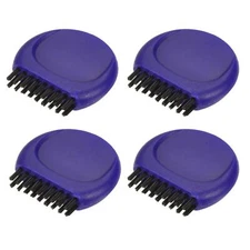 8pcs Mini Golf Club Brush Portable Pocket Dust Groove Cleaner Blue